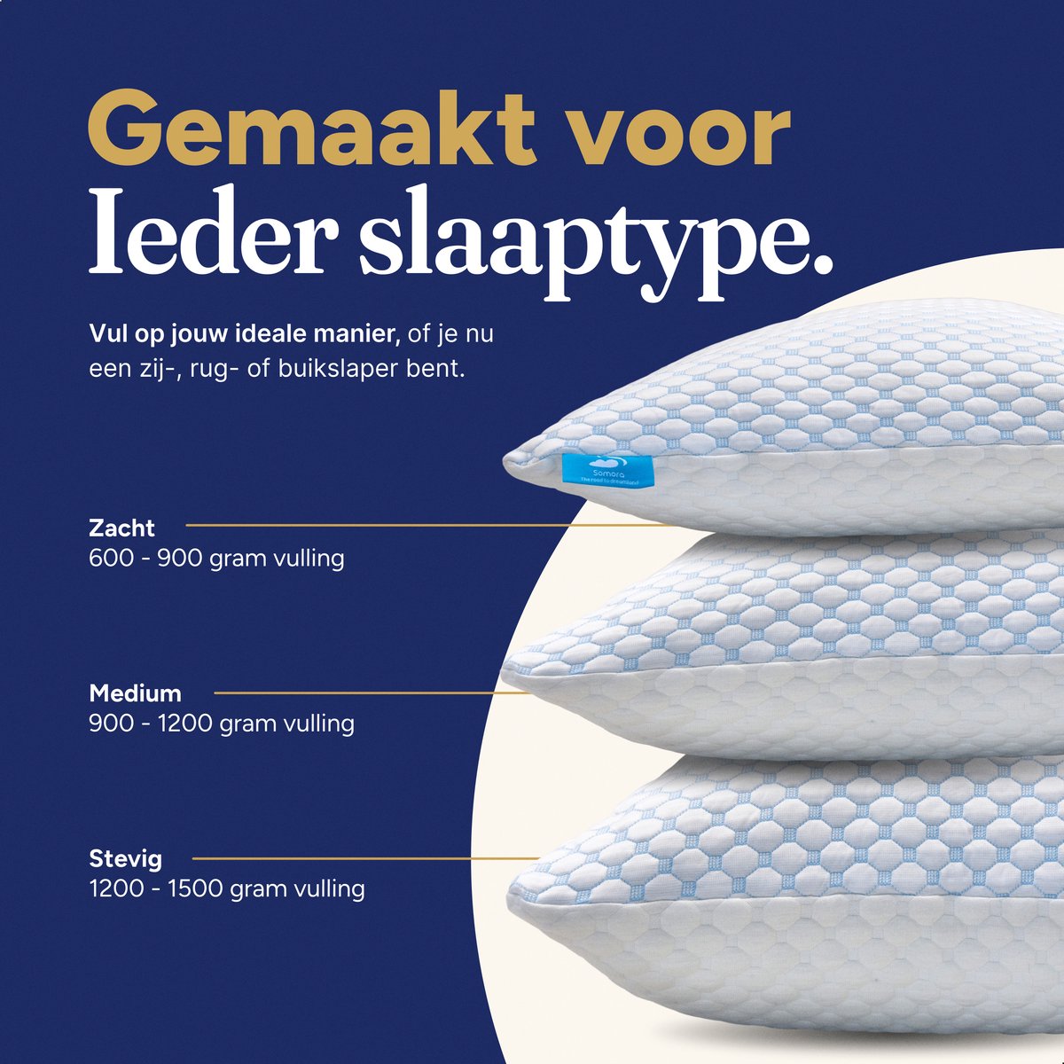 Somora DreamFoam - Hoofdkussen